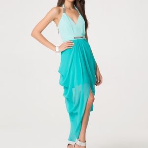 Beautiful Bebe mermaid 100% silk dress